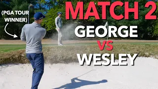 Match 2: Pro vs PGA Tour Pro. George vs Wesley.( 9 Holes Stroke Play) | Bryan Bros Golf