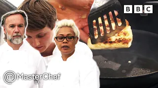 Contestant Loses Focus and Burns Fish! | MasterChef: The Professionals