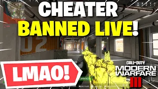 Cheater Gets BANNED LIVE On Rebirth Island! (MW3 Warzone)