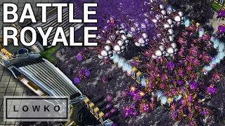 StarCraft 2: BATTLE ROYALE! (Pro Gamer Free-For-All)