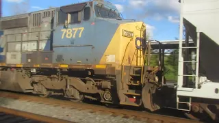 CSX M410 With C40-8W & No Horn at West Trenton, NJ