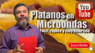 Como hacer "PLATANO MADURO EN MICROONDAS" | muy facil y rapido...!!!