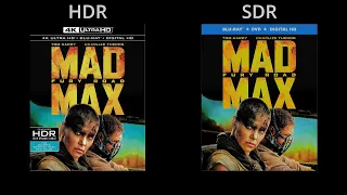 Mad Max: Fury Road HDR vs SDR Comparison