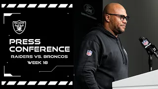 Coach Pierce and Aidan O'Connell Postgame Presser | Week 18 vs. Broncos | NFL