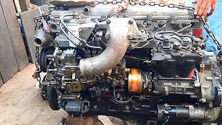 Rebuilding Hino 1J  Diesel Engine J08ct || 6 Cylinder Engine full  fitting [Part .1]