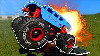 MONSTER TRUCK STUNTS! - Brick Rigs Multiplayer Gameplay - Lego Stunts & Jumps