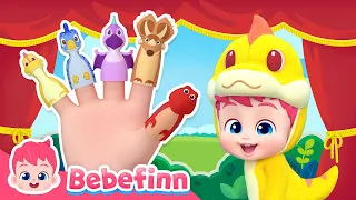 EP120 | Dino Finger Family 🦖🖐| Bebefinn Nursery Rhymes for Kids