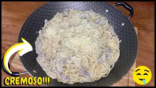 MACARRÃO AO MOLHO ALFREDO COM FILÉZINHO | Receita Deliciosa | Ficou super cremoso e recheado