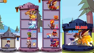 Hero Tower War - Math Puzzle - Level 51-100 Gameplay Android, iOS