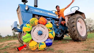 Crazy Football Tyre In Tractor | Will It Work?