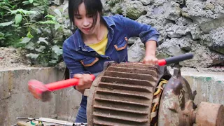 💡2 Days Repair 1969 Giant Old Motor For Factory, Girl's Restoration Is Eye catching | Linguoer