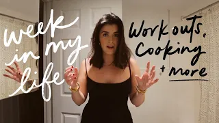 VLOG: Weight lifting workouts, cooking + date night!