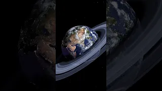 What if Earth had Rings like Saturn? #shorts #earth #saturn #space #interstellar #animation
