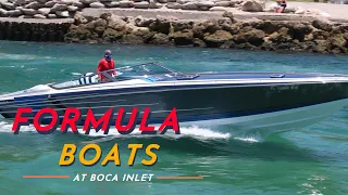 FORMULA BOATS AT THE BOCA RATON INLET / BOAT VIDEOS / CUSTOM YACHT SHIRTS