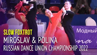 Slow Foxtrot = Miroslav Tyutyunev & Polina Korshunova = 2022 RDU Championship Amateur Ballroom