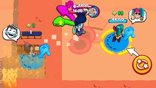 1 hp 999 IQ! CHESTER & GRAY TELEPORTING TRAP NOOBS 🤣 Brawl Stars Funny Moments, Wins, Fails ep.987