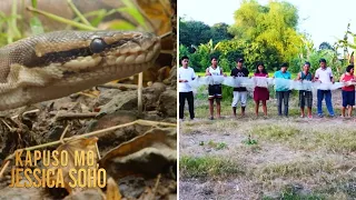 Balat ng higanteng sawa, natagpuan sa Pangasinan | Kapuso Mo, Jessica Soho