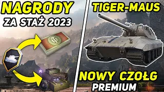 ODBIERAM NAGRODY ZA STAŻ 2023 + TEST NOWEGO CZOŁGU PREMIUM - TIGER - MAUS