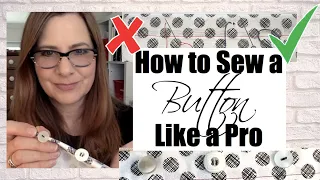 How to Sew a Button Like a Pro