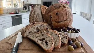 Мой Фирменный Хлеб с Оливками на Закваске | Хлеб без Замеса | Рецепт от Эгине | Heghineh