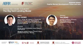 Webinar Series - Capital Market Development: China and Asia, 20 October 2022