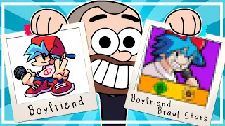 COMO desenhar BOYFRIEND de FRIDAY NIGHT FUNKIN no estilo de BRAWL STARS. Passo a passo. TOON VLOG.