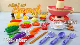 8 minutes satisfaction Unbox cute kitchen game set ASMR | review toys