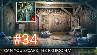 Can You Escape The 100 Room 5 Level 34 Walkthrough (Android gameplay)