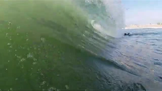 Surfing TROPICAL STORM Arthur in New Jersey!!! May 2020 Go Pro POV