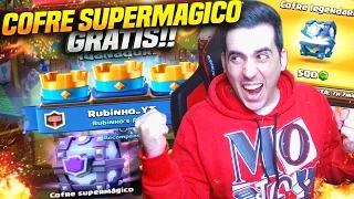 ABRO COFRE LEGENDARIO Y ME TOCA UN SUPERMAGICO GRATIS!! | Clash Royale | Rubinho vlc