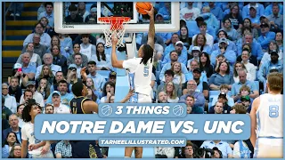 3 Things | UNC Rolls Notre Dame On Senior Night