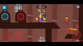 Red And Blue Stickman / Level 71 To 75 Gameplay And Walkthrough