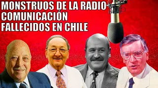 MUERTES de VERDADEROS LOCUTORES RADIALES del PASADO en CHILE ANTIGUO