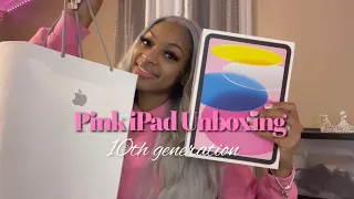 PINK IPAD 10th Generation unboxing & accessories💞