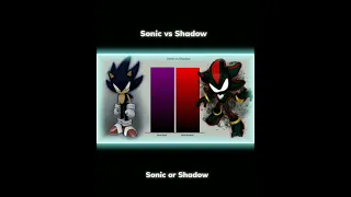 Sonic vs Shadow Power Levels - Shorts