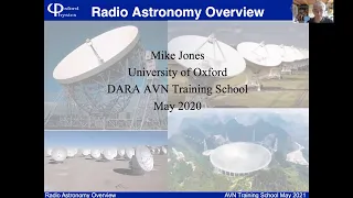 Radio Astronomy Overview - Michael Jones