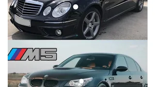 MERCEDES W211 Amg E63 520HP vs BMW E60 M5 507HP