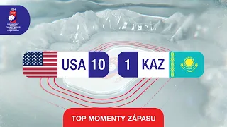 USA vs. KAZACHSTAN | 10:1 | IIHF Majstrovstvá sveta 2024 - Highlighty zápasu