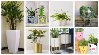 أفكار💡لصنع اصيص نباتات ☘️ لتزيين بيتك الصالة #diy #craft #idea #home #deco#flowerpot