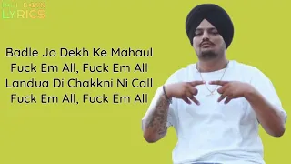 Fuck em All Lyrics - Sidhu Moosewala | New Punjabi Leak Song | 2022 | Sidhu Moosewala Leak Song