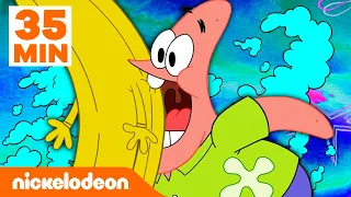 Momen TERBAIK Pertunjukan Patrick Star Seri 1 Bagian 2 selama 35 Menit! | Nickelodeon Bahasa