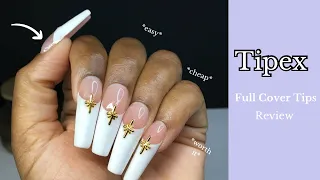 Trying Tipex Full Cover Tips ✨ Gel X step by step | Beginner Friendly