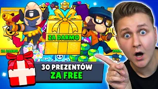 Otwieram WSZYSTKIE *DARMOWE* Prezenty w BRAWL STARS i stało się TO!🎁