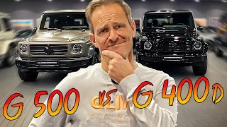 G 400d vs. G 500 V8? | Diesel oder Benziner 🤔 | Frage für nen Freund | Matthias Malmedie