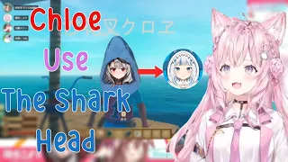 Koyori Kill the Shark and Let Chloe Use The Head just like Gura's hoodie