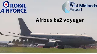 Airbus KS2 voyager - taking off from East Midlands airport to RAF brize Norton 9th August 2023