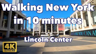 【4K】Walking New York #78 | Lincoln Center | From Central Park West to Amsterdam Ave & 65th St