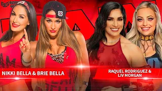 WWE 2K23 - Nikki Bella & Brie Bella Vs Raquel Rodriguez & Liv Morgan | WWE Raw