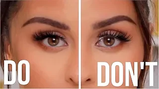 FALSE EYELASHES DO'S AND DONT'S