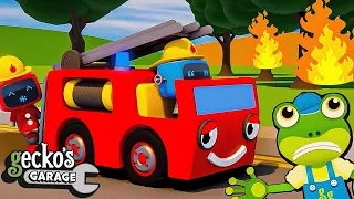 Maggie The Mini Fire Truck | Gecko 2D | Learning Videos for Kids